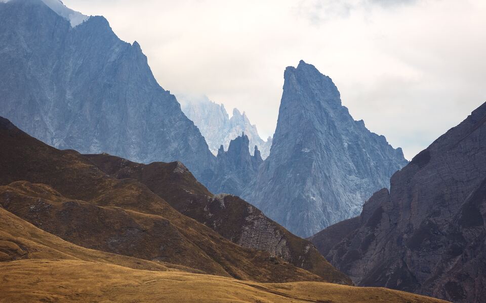 Wonderful landscape of mountains